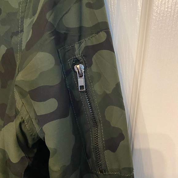 Ci Sono Sherpa line Camo Womens Bomber Jacket Size Medium - Picture 8 of 10